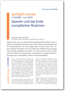 Cover spotlight europe 06/2010: Spanien und das Ende europäischer Illusionen
