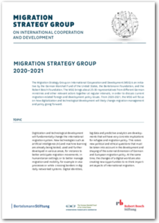 Cover Migration Strategy Group - Flyer engl.