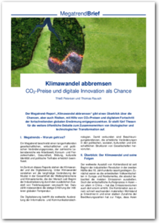 Cover Klimawandel abbremsen: CO2-Preise und digitale Innovation als Chance