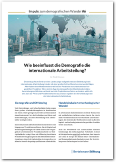 Cover Impuls zum demografischen Wandel #6: Wie beeinflusst die Demografie die internationale Arbeitsteilung?