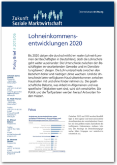 Cover Policy Brief #2015/06: <br/>Lohneinkommens- <br/>entwicklungen 2020