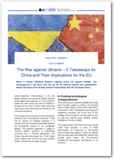 Cover The War against Ukraine – 5 Takeaways for  China and Their Implications for the EU