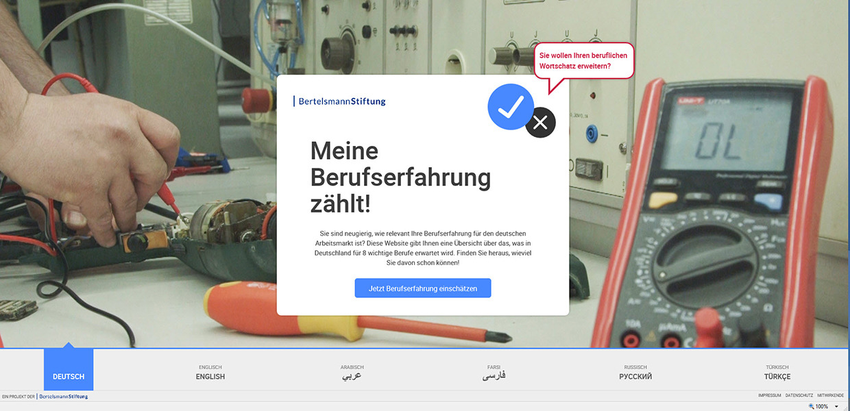 (© Bertelsmann Stiftung) elektronische Arbeiten