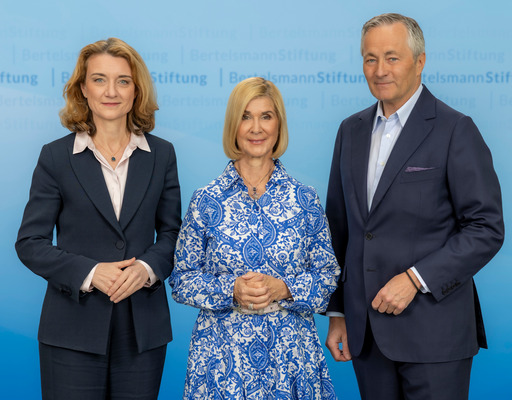 Board of the Bertelsmann Stiftung: Daniela Schwarzer, Brigitte Mohn, Hannes Ametsreiter
