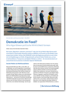 Cover EINWURF 06/2025: Demokratie im Feed? Wie Algorithmen politische Wirklichkeit formen