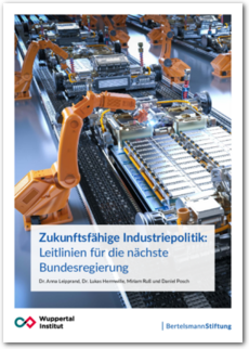 Cover Zukunftsfähige Industriepolitik: Leitlinien für die nächste Bundesregierung