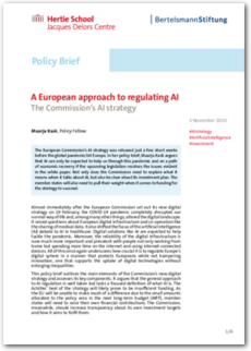 Cover A European approach to regulating AI
