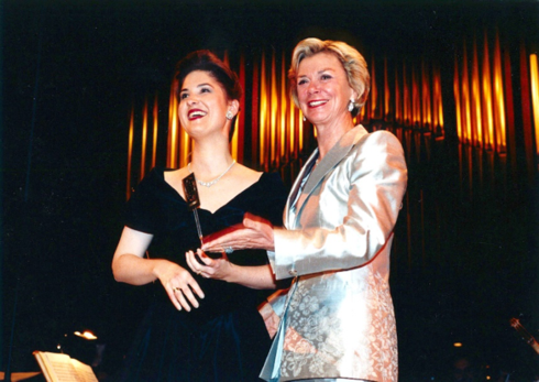 Tina Schlenker und Liz Mohn
