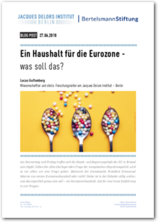 Cover Ein Haushalt für die Eurozone – was soll das?