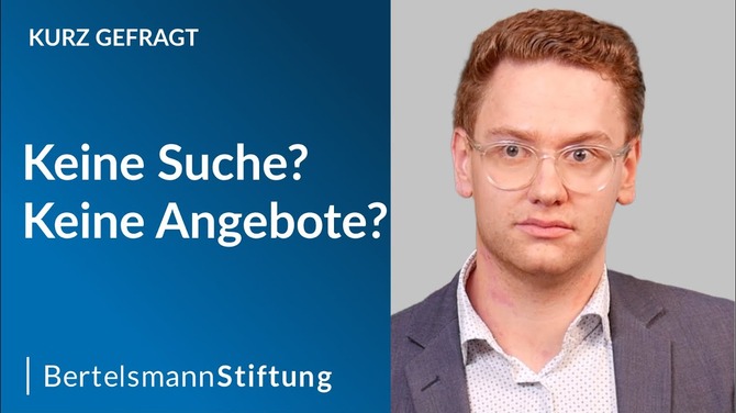 Vorschaubild mit Tobias Ortmann für ein Kurz gefragt. Auf dem Bild steht: Keine Suche? Keine Angebote?