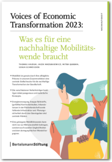 Cover Was es für eine nachhaltige Mobilitätswende braucht