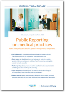 Cover SPOTLIGHT Healthcare: Public Reporting on medical practices