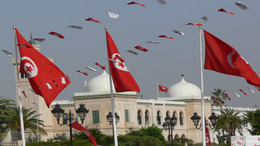 Ein Regierungsgebäude in Tunis