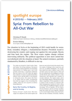 Cover spotlight europe 02/2013: Syria: From Rebellion to All-Out War