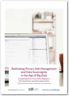 Cover Rethinking Privacy Self-Management and Data Sovereignty in the Age of Big Data