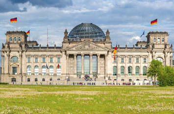 Reichstag building in Berlin, Germany.