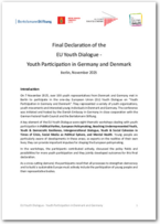 Cover Final Declaration of the EU Youth Dialogue