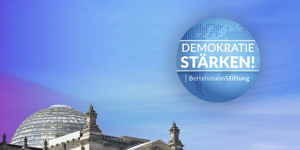 Logo "Demokratie stärken".
