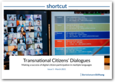 Cover SHORTCUT 5 - Transnational Citizens’ Dialogues