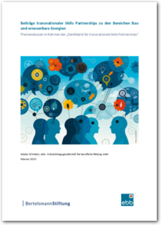 Cover Beiträge transnationaler Skills Partnerships zu den Bereichen Bau und erneuerbare Energien