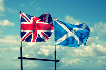 Flaggen Schottland Großbritannien