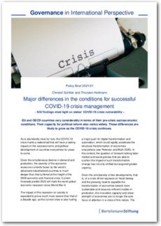 Cover Major differences in the conditions for successful COVID-19 crisis management