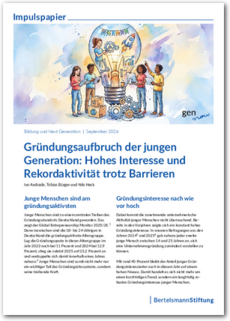 Cover Gründungsaufbruch der jungen Generation: Hohes Interesse und Rekordaktivität trotz Barrieren