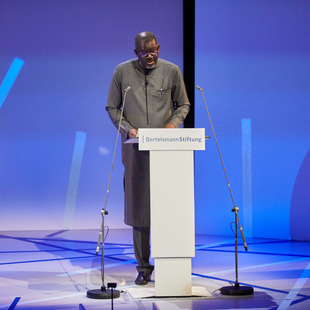 Secretary General of the International Federation of Red Cross and Red Crescent Societies (IFRC) Elhadj As Sy during his speech.