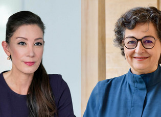 Arancha González Laya und Saori Dubourg sind im Profil zu sehen