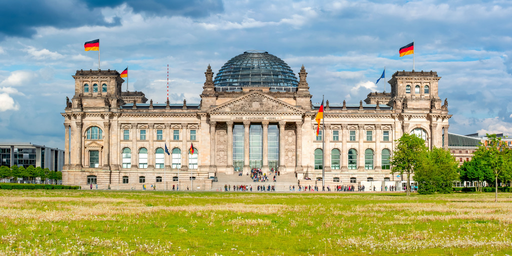 Das Reichstagsgebäude in Berlin.