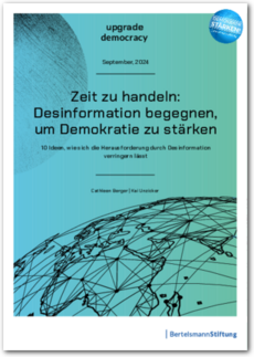Cover Zeit zu handeln: Desinformation begegnen, um Demokratie zu stärken