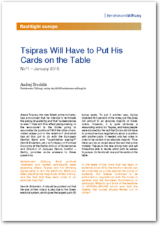 Cover flashlight europe 01/2015: Tsipras Will Have to Put His Cards on the Table
