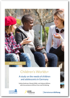 Cover Children’s Worlds+ - A study on the needs of children and adolescents in Germany