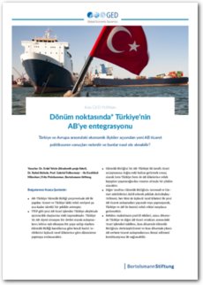 Cover Turkish Policy Brief: Turkey's EU integration at a crossroads
