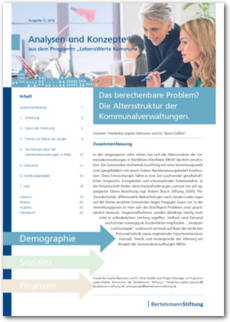 Cover Das berechenbare Problem? Die Altersstruktur der Kommunalverwaltungen.