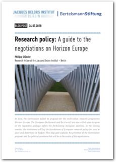 Cover Research policy: A guide to the negotiations on Horizon Europe