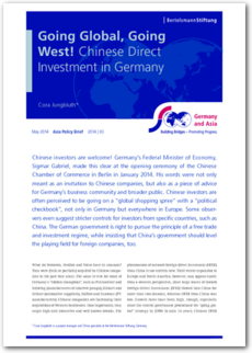 Cover Going Global, Going West! Chinese Direct Investment in Germany