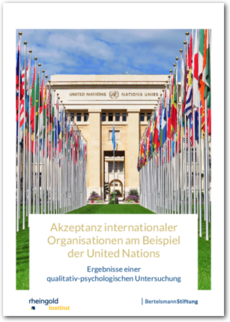 Cover Akzeptanz internationaler Organisationen am Beispiel der United Nations