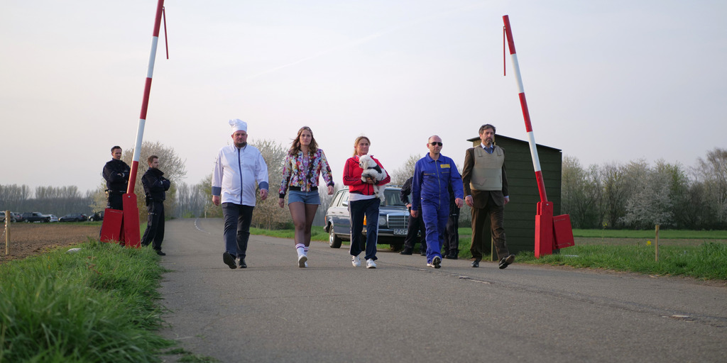 European people on street