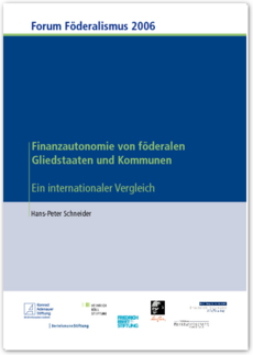 Cover Finanzautonomie von föderalen Gliedstaaten und Kommunen                                               