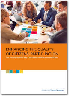 Cover Enhancing the Quality of Citizens' Participation