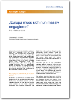 Cover flashlight europe 02/2015: Europa muss sich nun massiv engagieren