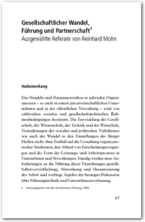 Cover Gesellschaftlicher Wandel, Führung und Partnerschaft                                                  
