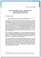 Cover Soziale Gerechtigkeit in der EU – Index Report 2016 (Zusammenfassung)
