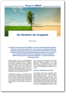 Cover Megatrend Brief #4: Die Rückkehr der Knappheit