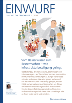 Cover EINWURF 1/2015 - Vom Besserwissen zum Bessermachen – wie Infrastrukturbeteiligung gelingt