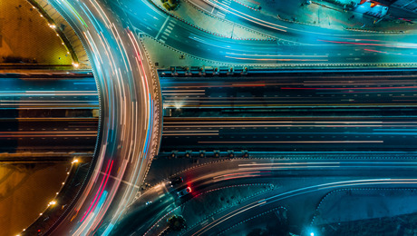 Straße, Autos, Lichter