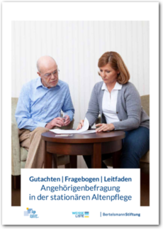 Cover Angehörigenbefragung in der stationären Altenpflege