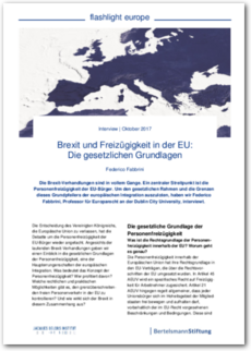 Cover flashlight europe 07/2017: Brexit und Freizügigkeit in der EU: Die gesetzlichen Grundlagen