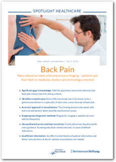 Cover SPOTLIGHT Healthcare: Back Pain
